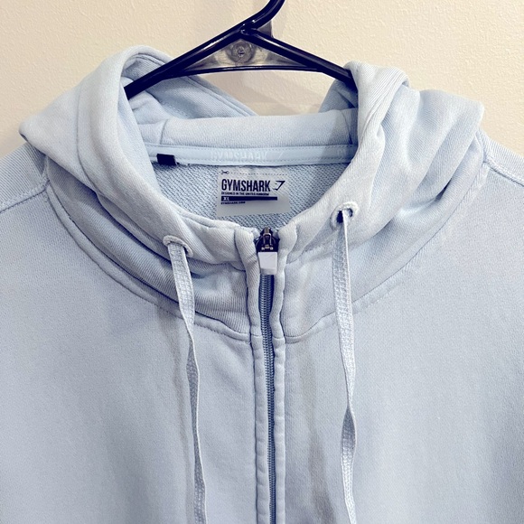 Gymshark - Full-Zip Hoodie - Light Blue - XL - Picture 7 of 7
